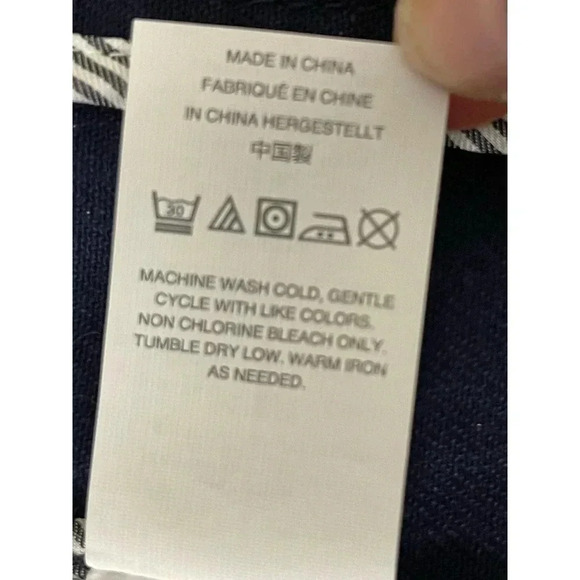 J Crew Heavyweight  Cotton Peacoat size 6 Navy Twill preppy nautical - Picture 11 of 12